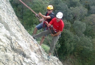 Rappel en montaña